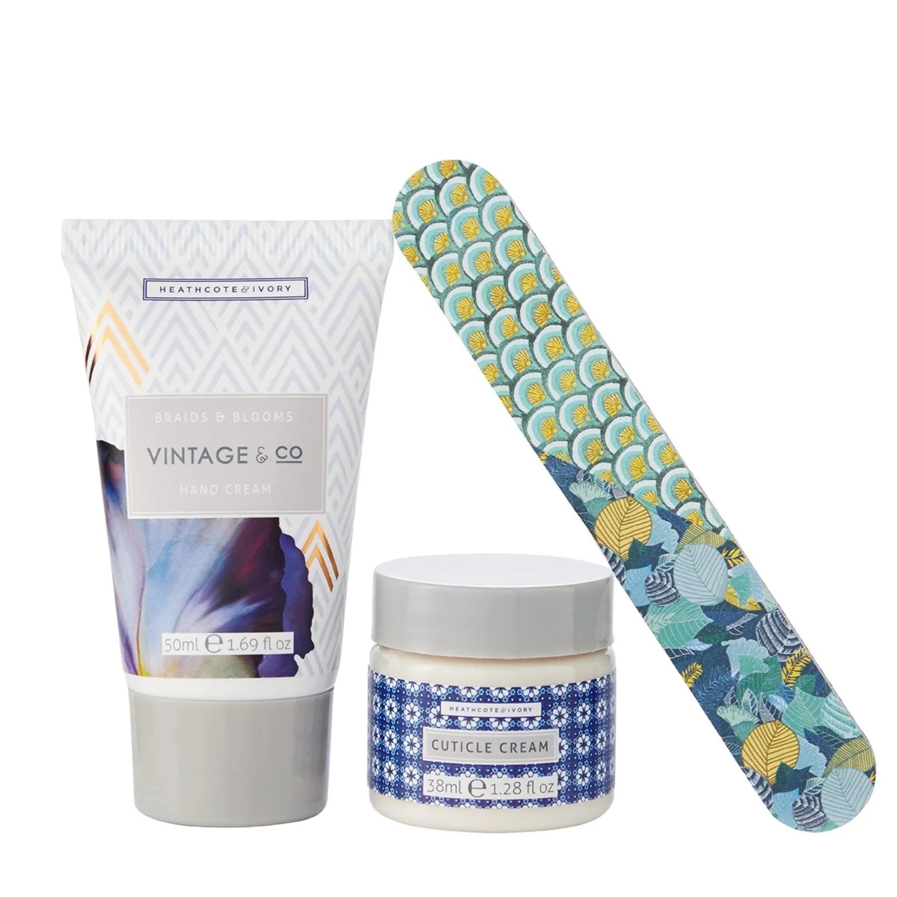 Vintage & Co. Braids and Blooms Nail Care Set - FG5816 - Uneeka