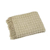 Waffle Cotton Throw with Knotted Tassels - AWTCWL - Uneeka