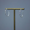 Wavy Style Stud Hoops - HOOP017 - Uneeka
