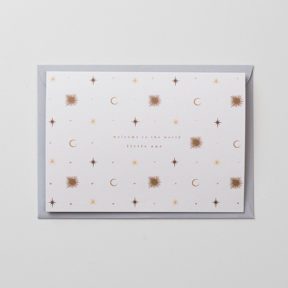 Welcome to the World New Baby Greetings Card - Q01 - Uneeka