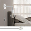White Curved Wall Lamp With Plug - APM4FC2LVBOEXVBOINBRC01 - Uneeka