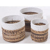 White Topped Basket* - KP014S - Uneeka