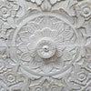 Whitewash Carved Front Two Drawer Cabinet - 12040 - Uneeka