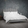 William Silver Velvet King Bed Frame - WILLOWSIL5.0* - Uneeka