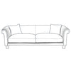 Windsor 2 Seater Upholstered Fabric Sofa - Made To Order - J Brown Chamonix - 293 Linen - WIN2 - Uneeka