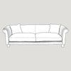 Windsor 3 Seater Upholstered Fabric Sofa - Made To Order - J Brown Chamonix - 293 Linen - WIN3 - Uneeka