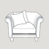 Windsor Upholstered Fabric Cuddle Armchair - Made To Order - J Brown Chamonix - 293 Linen - WIN1 - Uneeka