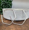 Wire Open Hoop Stud Earrings - WOH004 - Uneeka