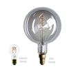 XXL LED Light Bulb - Sphere G200 Curved Double Spiral Filament - 5W E27 Dimmable - CBL700693 - Uneeka