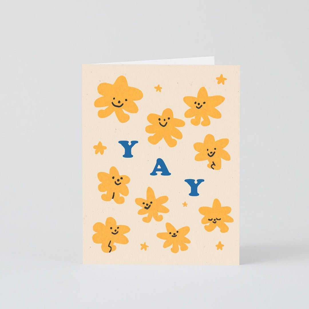 Yay Stars Kids Greetings Card - KC025 - Uneeka